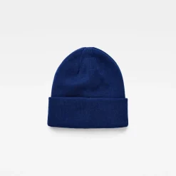 G Star Effo Beanie with Adjustable Cuff in Blue