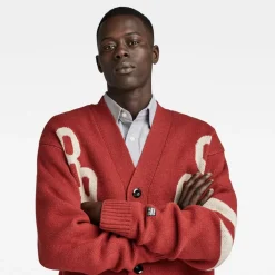 G Star Hol 89 Cardi in Red