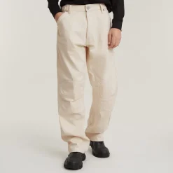 G Star Relaxed Fit Straight Pants in Beige