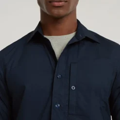 G Star Short Sleeve Regular Fit Shirt in Blue