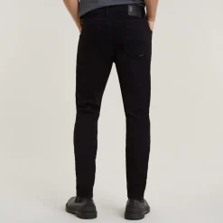 G Star Slim Fit Jeans In Blue Black Stretch Denim in Black