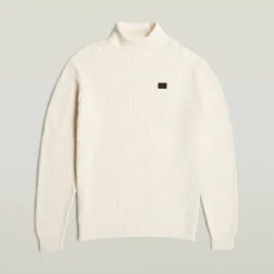 G Star Turtle Knit in Cream