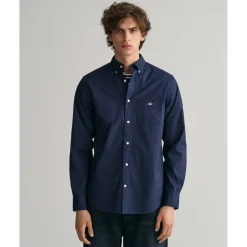 Gant Fit Poplin Shirt in Blue
