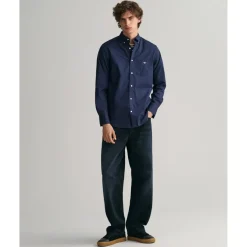 Gant Fit Poplin Shirt in Blue