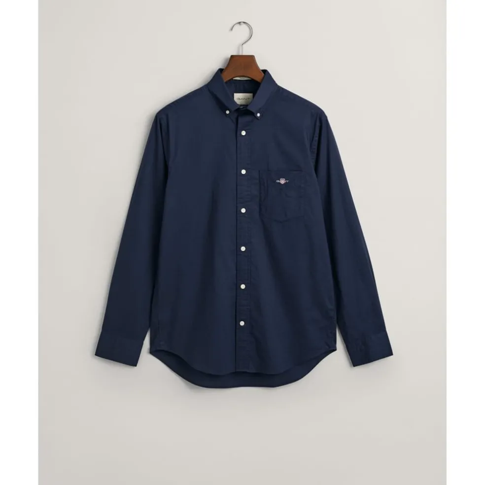 Gant Fit Poplin Shirt in Blue