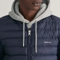 Gant Light Padded Bomber Jacket in Blue