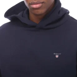 Gant Original Shield Logo Hoodie in Blue