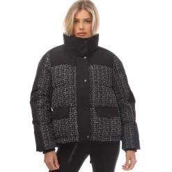 Gant Tweed Down Jacket in Black