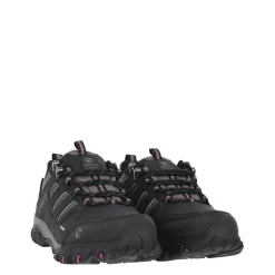 Gelert Dusk Hiking Boots Flat Heel in Black