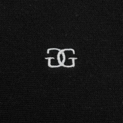 Giorgio Mens Crew Neck Sweater Knit in Black