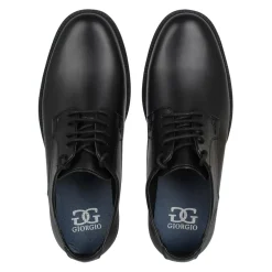 Giorgio Mens Lace Up Derby Shoes in Black