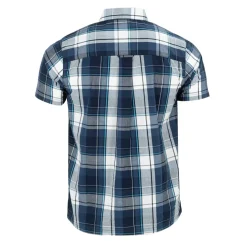 Giorgio Mens Short Sleeve Check Shirt in Blue