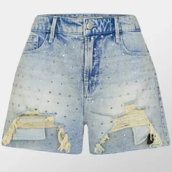 Good American Good Bombshell Shorts in Blue
