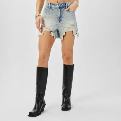 Good American Good Bombshell Shorts in Blue