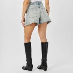 Good American Good Bombshell Shorts in Blue