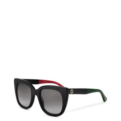 Gucci Interlocking G Cat Eye Sunglasses in Black