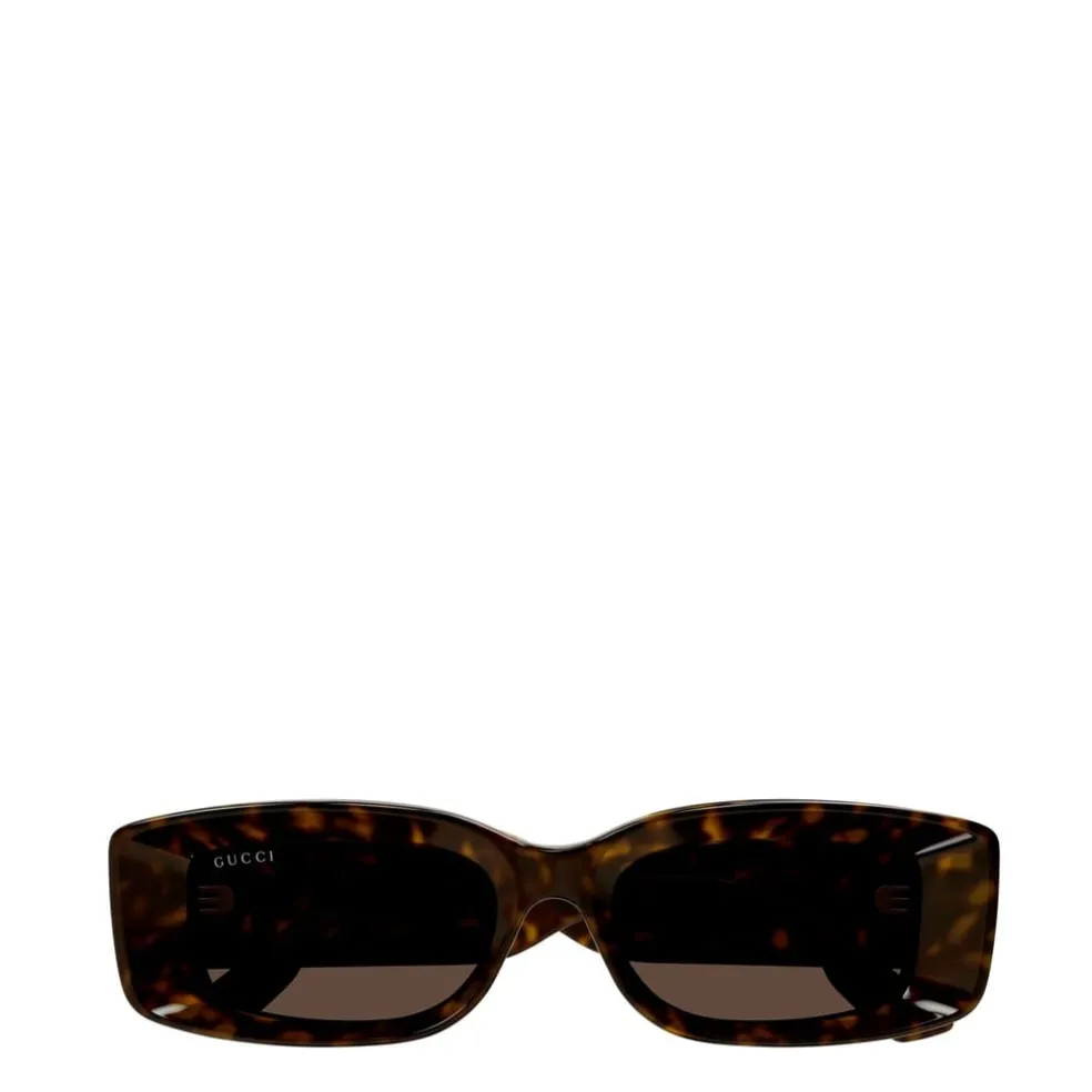 Gucci Rectangle Sunglasses in Brown