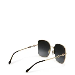 Gucci Square Frame Sunglasses in Gold