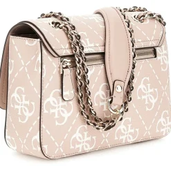 Guess Izzy 4G Mini Crossbody with Detachable Strap in Pink
