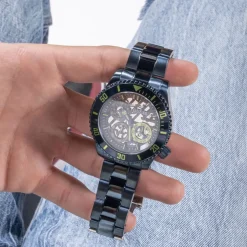 Guess Stainless Steel Fashion Analogue Quartz Watch in Blue