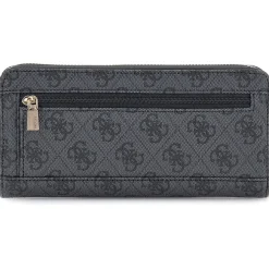 Guess Zip Around Wallet in Black