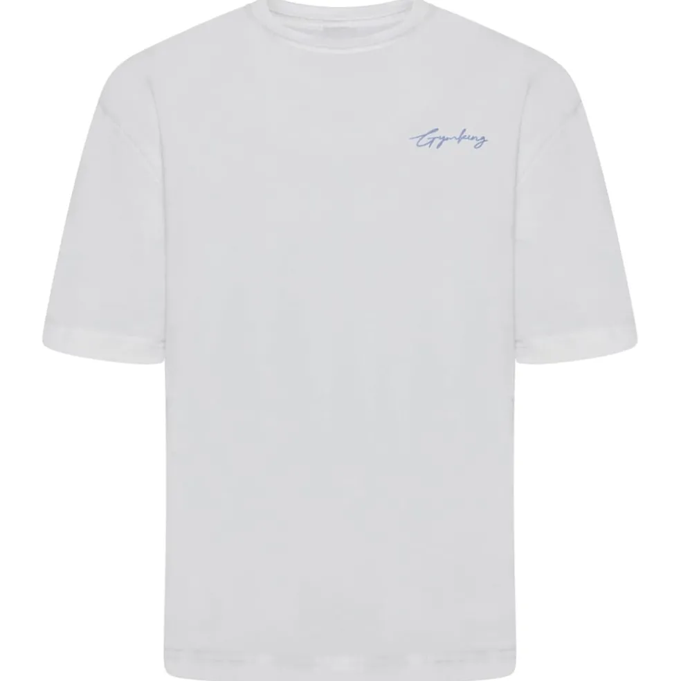 Gym King Script Byf Tee in White