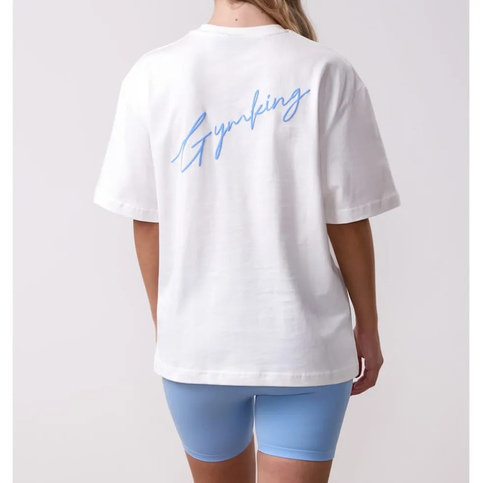 Gym King Script Byf Tee in White