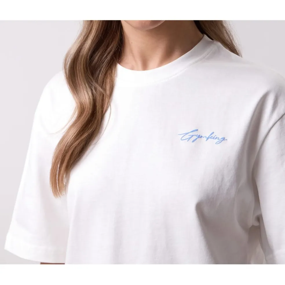 Gym King Script Byf Tee in White