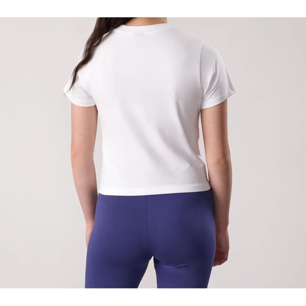 Gym King Script Jry Tee in White