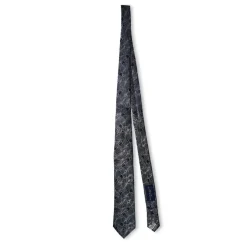 Haines and Bonner Floral Tie in Blue