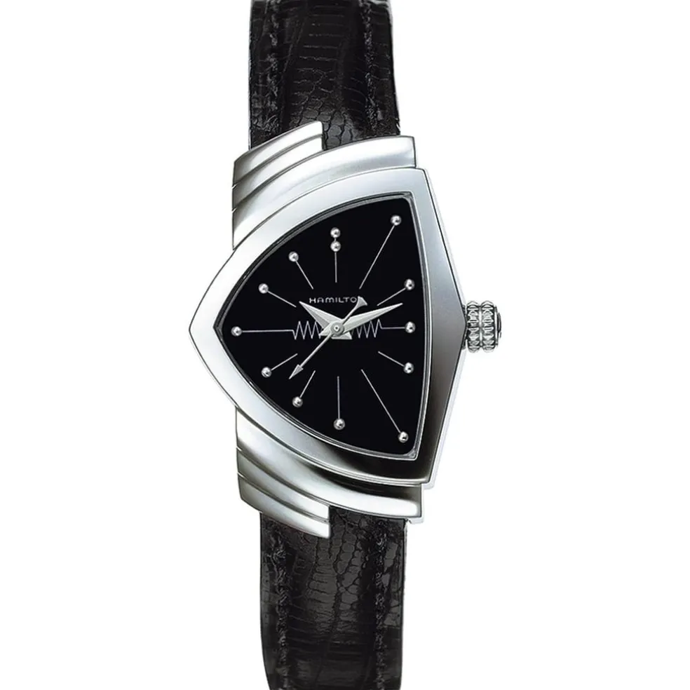 Hamilton Leather Strap Analogue Watch in White