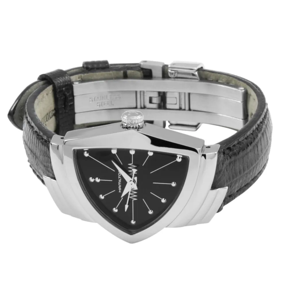 Hamilton Leather Strap Analogue Watch in White