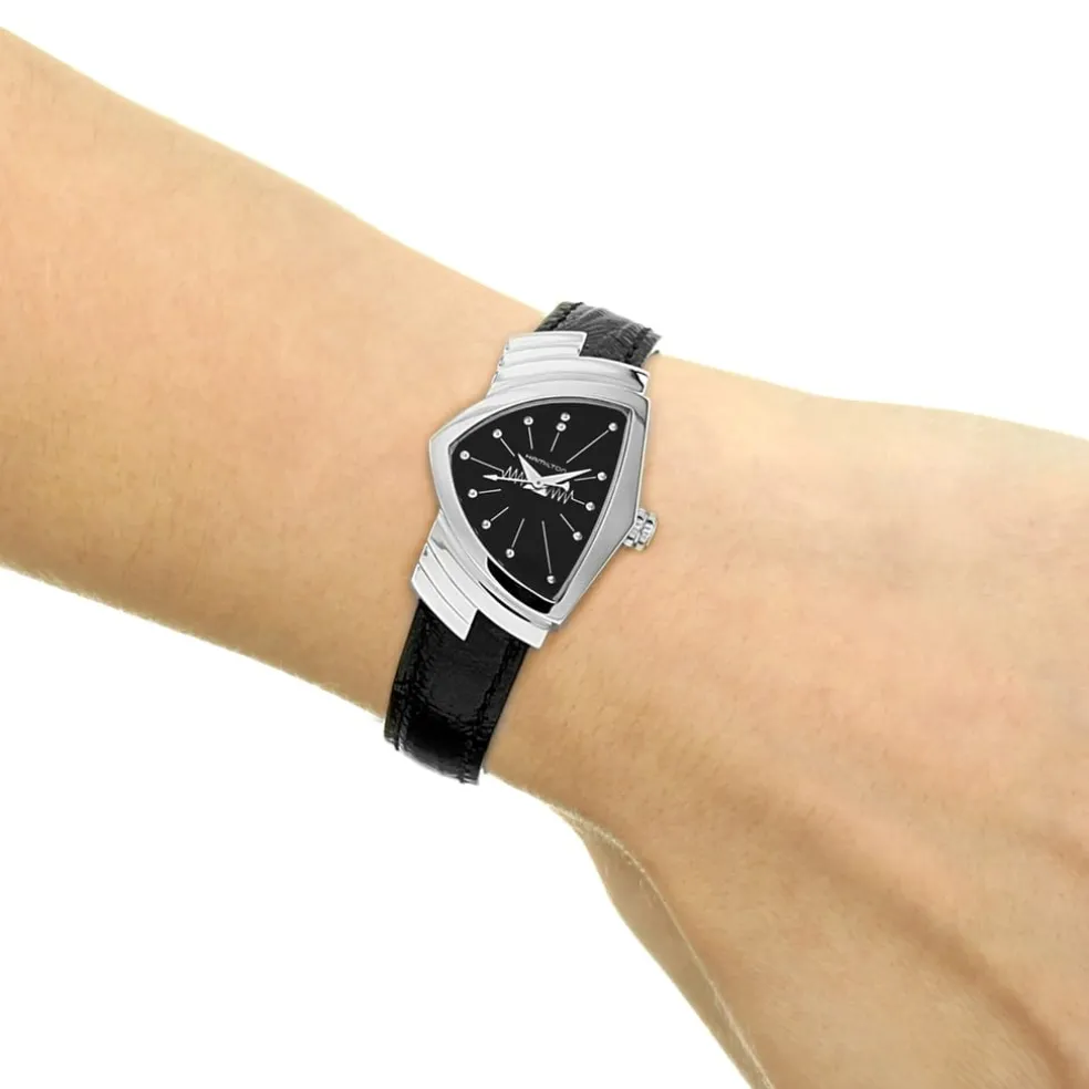 Hamilton Leather Strap Analogue Watch in White