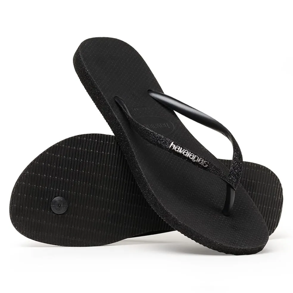 Havaianas Slim Sparkle in Black
