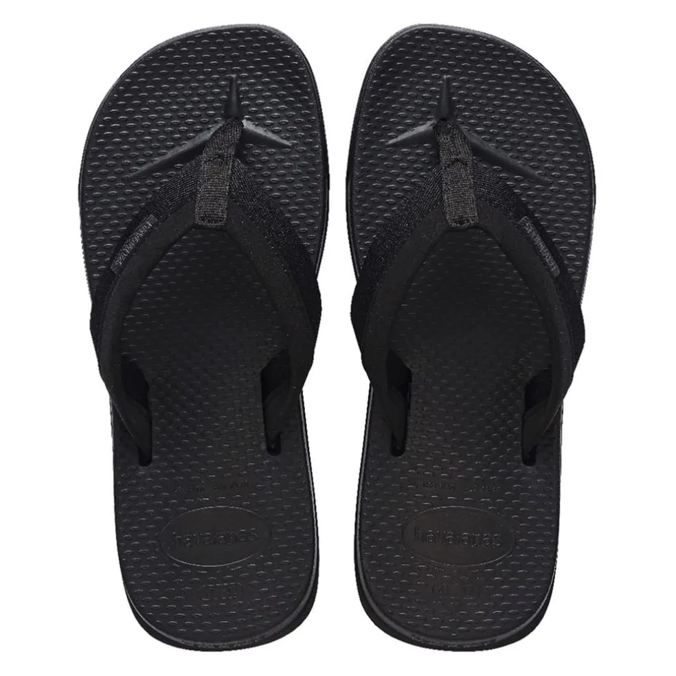 Havaianas Track Plus Flatform Flip Flops in Black