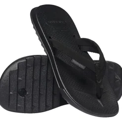 Havaianas Track Plus Flatform Flip Flops in Black