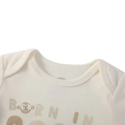 Hello World 2024 Short Sleeve Bodysuit in Neutral