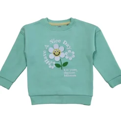 Hello World Sweatshirt And Leggings Set in Green