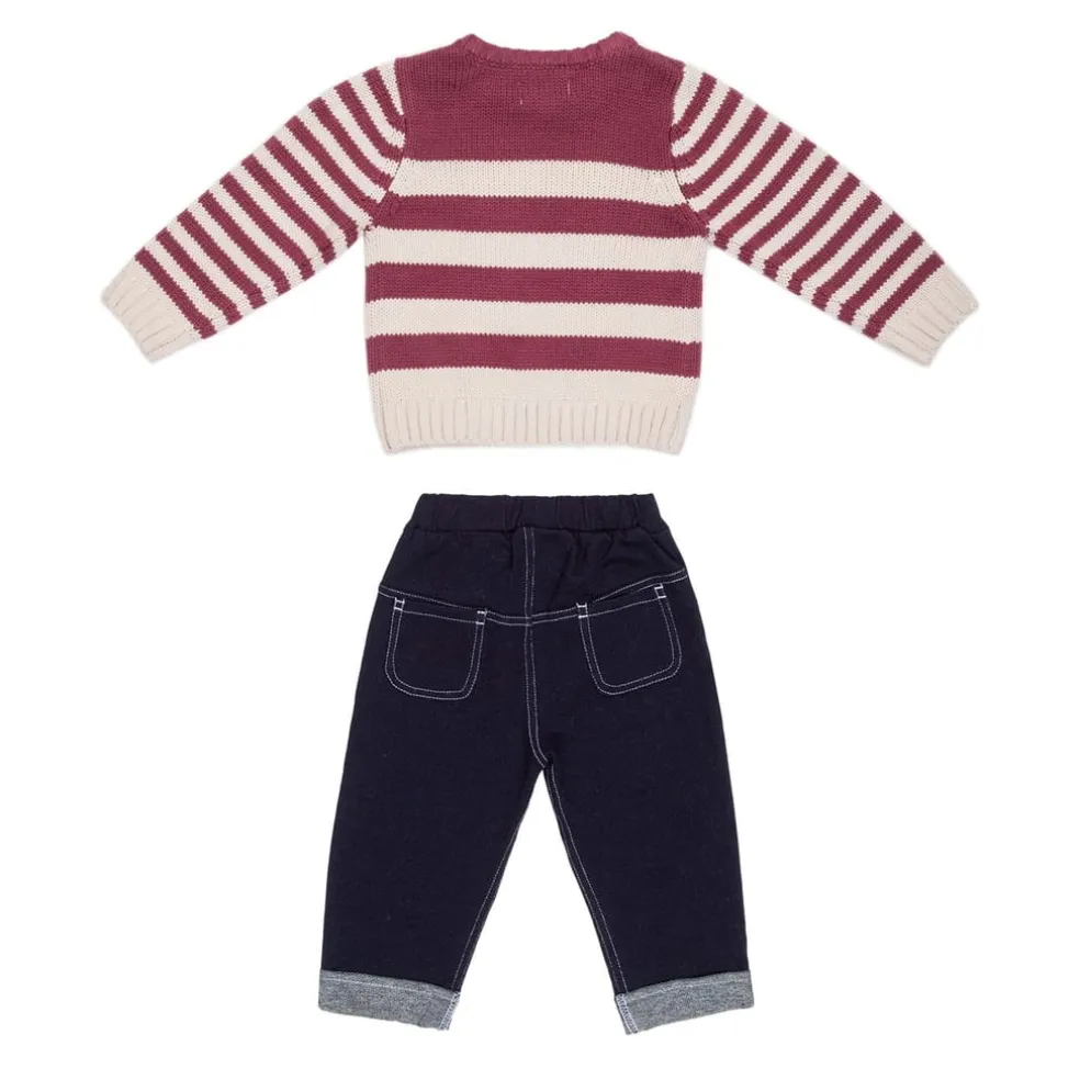 Hello World W Bb 3p Knit S Bb44 in Multi