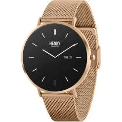 Henry London Mesh Str Watch in Gold