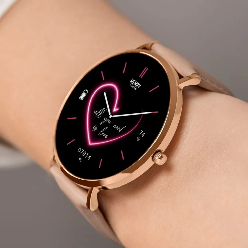 Henry London Sm Amoled Wtch in Brown