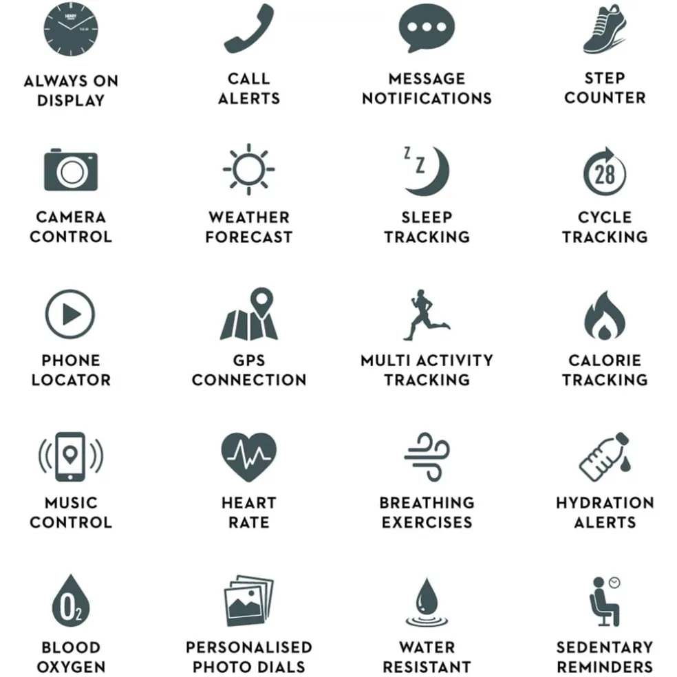 Henry London Smart Sili Str in Black