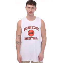 Heron Preston 23 Tank Top in White red