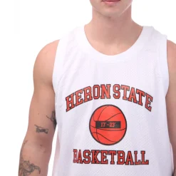 Heron Preston 23 Tank Top in White red