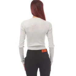 Heron Preston CTNMB Long-Sleeve Knitted Bodysuit in Light Blue