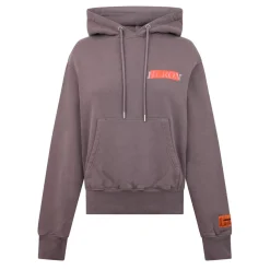 Heron Preston Long Sleeve Regular Fit Hooded Sweatshirt in Grey