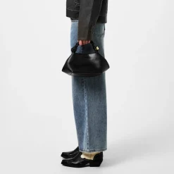 House of Sunny Wide Leg Logo Jeans in Blue