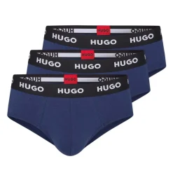 Hugo 3 Pack of Hip Briefs in Navy