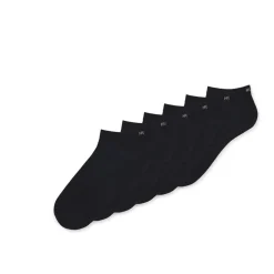 Hugo 6 Pack of Logo Ankle Socks in Black