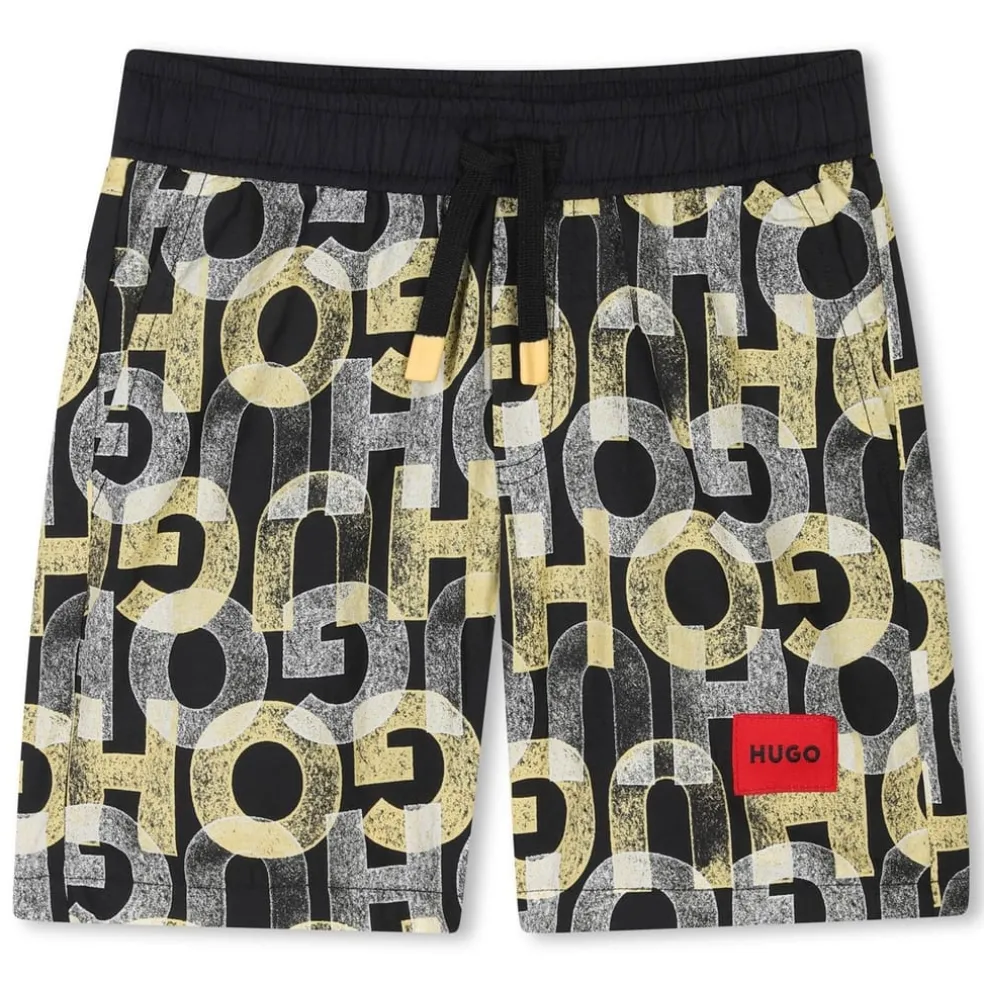 Hugo Aop Swim Short In53 in Black